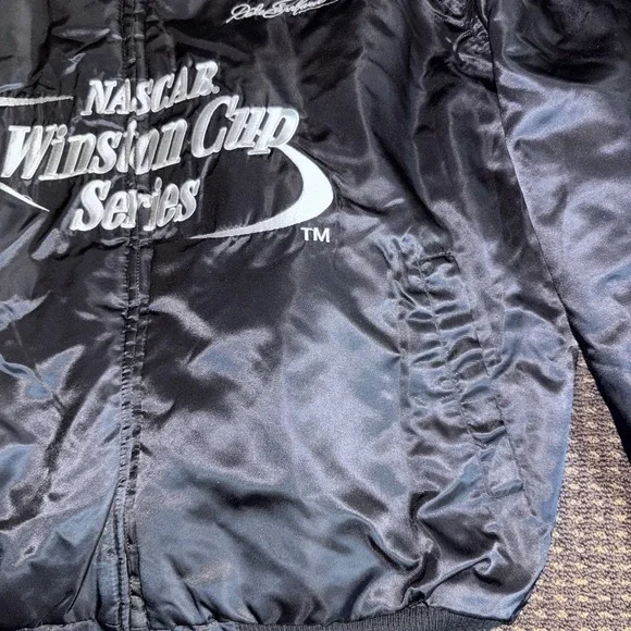 Vintage Dale Earnhardt Goodwrench Leather Jacket Men's Large NASCAR Racing